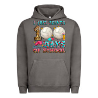 Pigment Tornado i just served 100 days of school volleyball Urban Hoodie - Zillion Design Studio