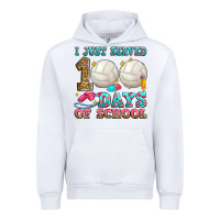 White i just served 100 days of school volleyball Urban Hoodie - Zillion Design Studio