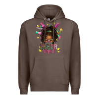 Coffee afro locs hair stylist messy bun tbw Premium Hoodie - texasbilliewilder