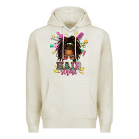 Oatmeal Heather afro locs hair stylist messy bun tbw Premium Hoodie - texasbilliewilder