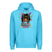 Ocean Blue afro locs hair stylist messy bun tbw Premium Hoodie - texasbilliewilder