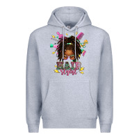 Heather Grey afro locs hair stylist messy bun tbw Premium Hoodie - texasbilliewilder