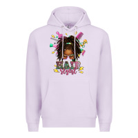 Lilac afro locs hair stylist messy bun tbw Premium Hoodie - texasbilliewilder