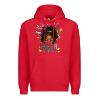 Red afro locs hair stylist messy bun tbw Premium Hoodie - texasbilliewilder