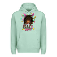 Seafoam afro locs hair stylist messy bun tbw Premium Hoodie - texasbilliewilder