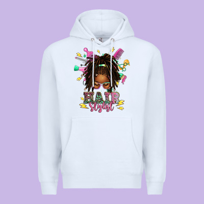 Afro Locs Hair Stylist Messy Bun Tbw Premium Hoodie Designed By Texasbilliewilder