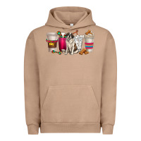Pigment Burro st. bernard dog coffee cups Urban Hoodie - texasbilliewilder