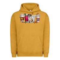 Pigment Peanut Butter st. bernard dog coffee cups Urban Hoodie - texasbilliewilder