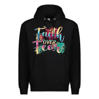 Black faith over fear Premium Hoodie - Zillion Design Studio