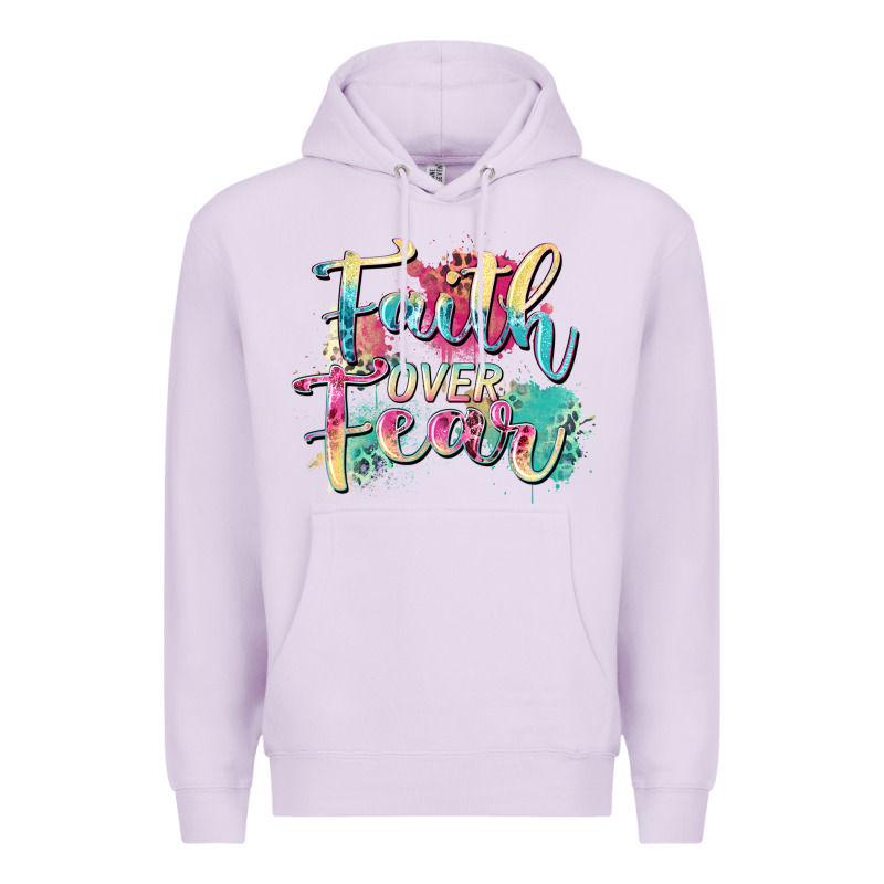 Faith Over Fear Premium Hoodie by Zillion Design Studio | Teevron