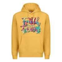 Mustard faith over fear Premium Hoodie - Zillion Design Studio