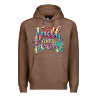 Chestnut faith over fear Premium Hoodie - Zillion Design Studio