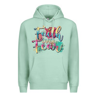 Seafoam faith over fear Premium Hoodie - Zillion Design Studio