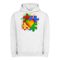 Pigment Lunar Rock autism puzzle pieces heart Urban Hoodie - Zillion Design Studio