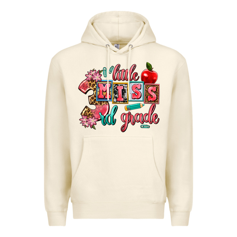 Little Miss 3rd Grade Premium Hoodie by AdoDesignShop | Teevron