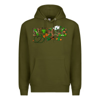 Army Green St. Patrick's Day Nurse Premium Hoodie - RanaPortraitStore