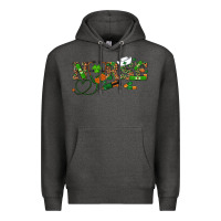 Charcoal Heather St. Patrick's Day Nurse Premium Hoodie - RanaPortraitStore