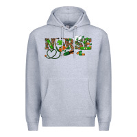 Heather Grey St. Patrick's Day Nurse Premium Hoodie - RanaPortraitStore