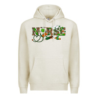 Oatmeal Heather St. Patrick's Day Nurse Premium Hoodie - RanaPortraitStore
