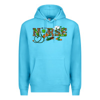 Ocean Blue St. Patrick's Day Nurse Premium Hoodie - RanaPortraitStore