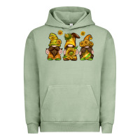 Pigment Oil Green sunflower gnomies Urban Hoodie - texasbilliewilder