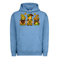 Pigment Pebble Blue sunflower gnomies Urban Hoodie - texasbilliewilder