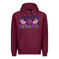 Burgundy apparently im dramatic Premium Hoodie - texasbilliewilder