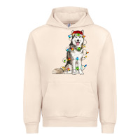 Sandshell Husky Christmas Lights Urban Hoodie - RanaPortraitStore