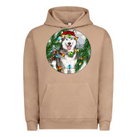 Pigment Burro husky and farm ornament Urban Hoodie - RanaPortraitStore