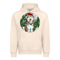 Sandshell husky and farm ornament Urban Hoodie - RanaPortraitStore