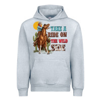 Heather Grey take a ride on the wild side with rodeo Urban Hoodie - texasbilliewilder