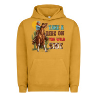 Pigment Peanut Butter take a ride on the wild side with rodeo Urban Hoodie - texasbilliewilder