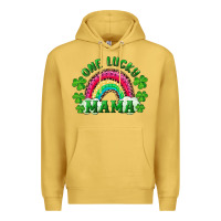 Antique Gold st patrick's day one lucky mama Premium Hoodie - RanaPortraitStore