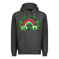 Charcoal Heather st patrick's day one lucky mama Premium Hoodie - RanaPortraitStore