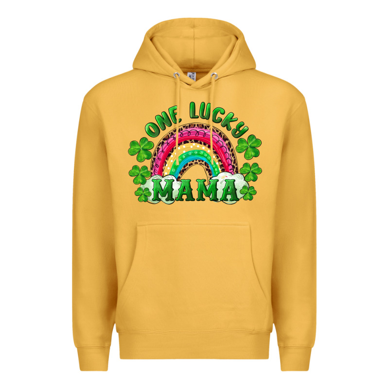 St Patrick's Day One Lucky Mama Premium Hoodie by RanaPortraitStore | Teevron