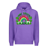 Purple st patrick's day one lucky mama Premium Hoodie - RanaPortraitStore