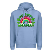 Colony Blue st patrick's day one lucky mama Premium Hoodie - RanaPortraitStore