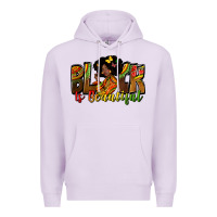 Lilac black is beautiful Premium Hoodie - Zillion Design Studio