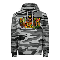 Slate Camo black is beautiful Premium Hoodie - Zillion Design Studio