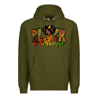 Army Green black is beautiful Premium Hoodie - Zillion Design Studio