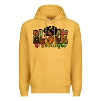Mustard black is beautiful Premium Hoodie - Zillion Design Studio
