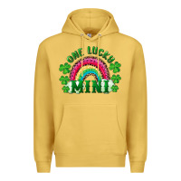 Antique Gold St. Patrick's Day One Lucky Mini Premium Hoodie - RanaPortraitStore