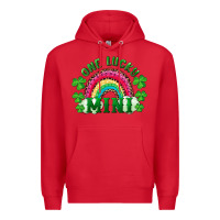 Red St. Patrick's Day One Lucky Mini Premium Hoodie - RanaPortraitStore