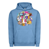 Pigment Pebble Blue i hook it up  sewing Urban Hoodie - Zillion Design Studio