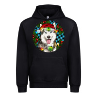 Black Christmas Husky Urban Hoodie - RanaPortraitStore