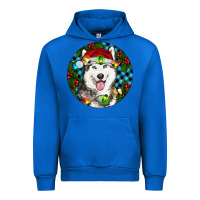 Cobalt Christmas Husky Urban Hoodie - RanaPortraitStore