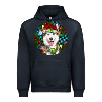 Navy Christmas Husky Urban Hoodie - RanaPortraitStore