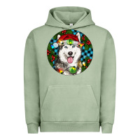 Pigment Oil Green Christmas Husky Urban Hoodie - RanaPortraitStore