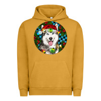 Pigment Peanut Butter Christmas Husky Urban Hoodie - RanaPortraitStore