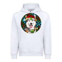 White Christmas Husky Urban Hoodie - RanaPortraitStore